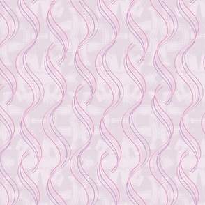 medium// Textured toned vertical wave lines ribbons Pink