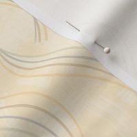 medium// Textured toned vertical wave lines ribbons Yellow