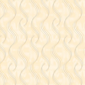 medium// Textured toned vertical wave lines ribbons Yellow