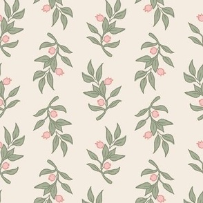 Clara | Sage + Pink | Cottage Berry Sprig