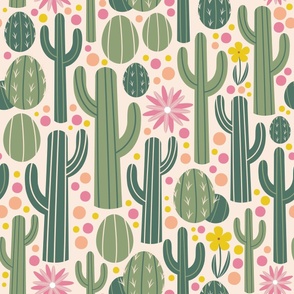 Desert Cactus Pattern – Large