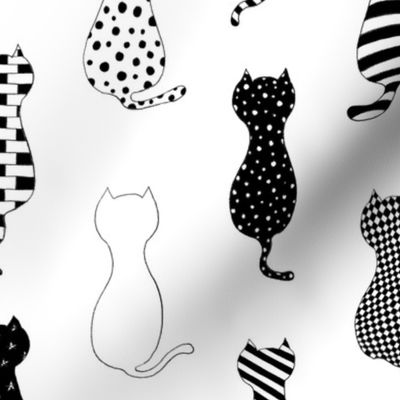 Cat Silhouettes - Small scale