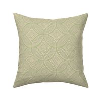 Boho Geometric - Celedon Green - L - (Jali)