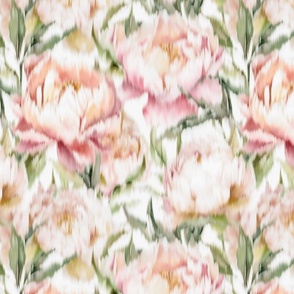 Rose 2, ikat floral