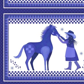 Prairie Blues - Horse and Girl 2