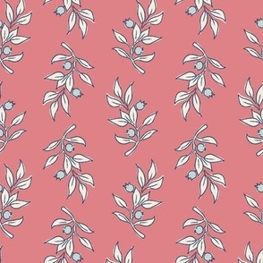 Clara | Pink + Navy | Cottage Berry Sprig