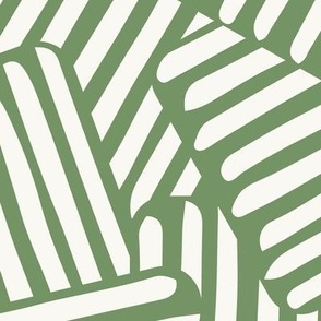 Crosshatch Tiles - green - large