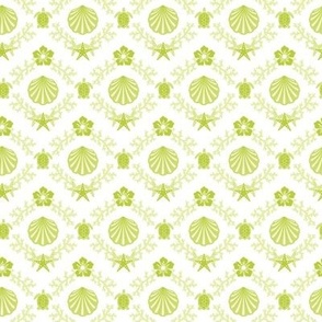 By-the-sea Damask Green Large 12/SSJM24-A84