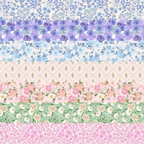 Cottage floral Print Mix _v2_ Pattern ends at 56" Width.