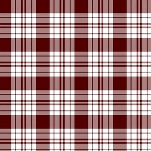 FS Maroon and White Check Plaid 