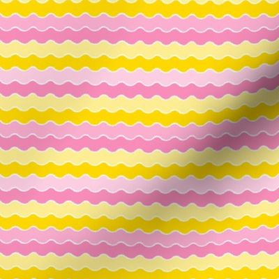 Wavy stripes Pink Small 3/SSJM24-A90