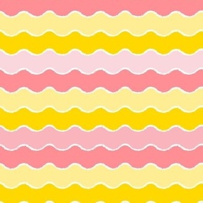 Wavy stripes Salmon Medium 6/SSJM24-A89