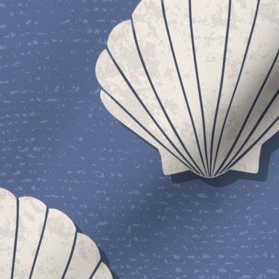 Textured and Tonal Seaside Scallop Shells