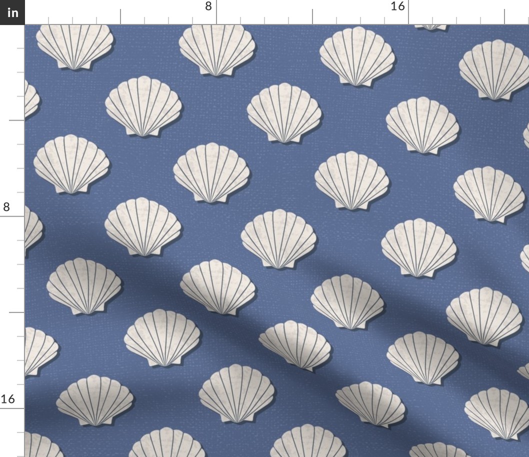 Textured and Tonal Seaside Scallop Shells