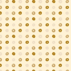 Brushed  Circles in Gold and Neutrals