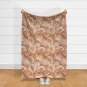 Abstract  Minimalism Monochrome Neutral  Textured Waves_ peach gold textured _ jumbo  scale