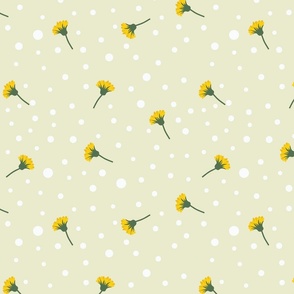 May Blooms: simple coordinate with yellow dandelions M