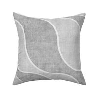 Wavy Abstract in Pale Silver Gray - large 