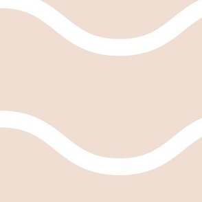 (XL) wavy stripes in dew blush pink Extra Large scale