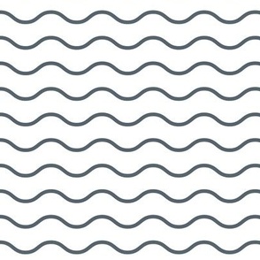 (S) wavy stripes in gray on white Small scale