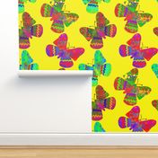 Cute Colorful Butterfly Wall / Multicolor Butterflies 