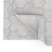 Moroccan Marble Mosaic Tiles in Warm Gray and White