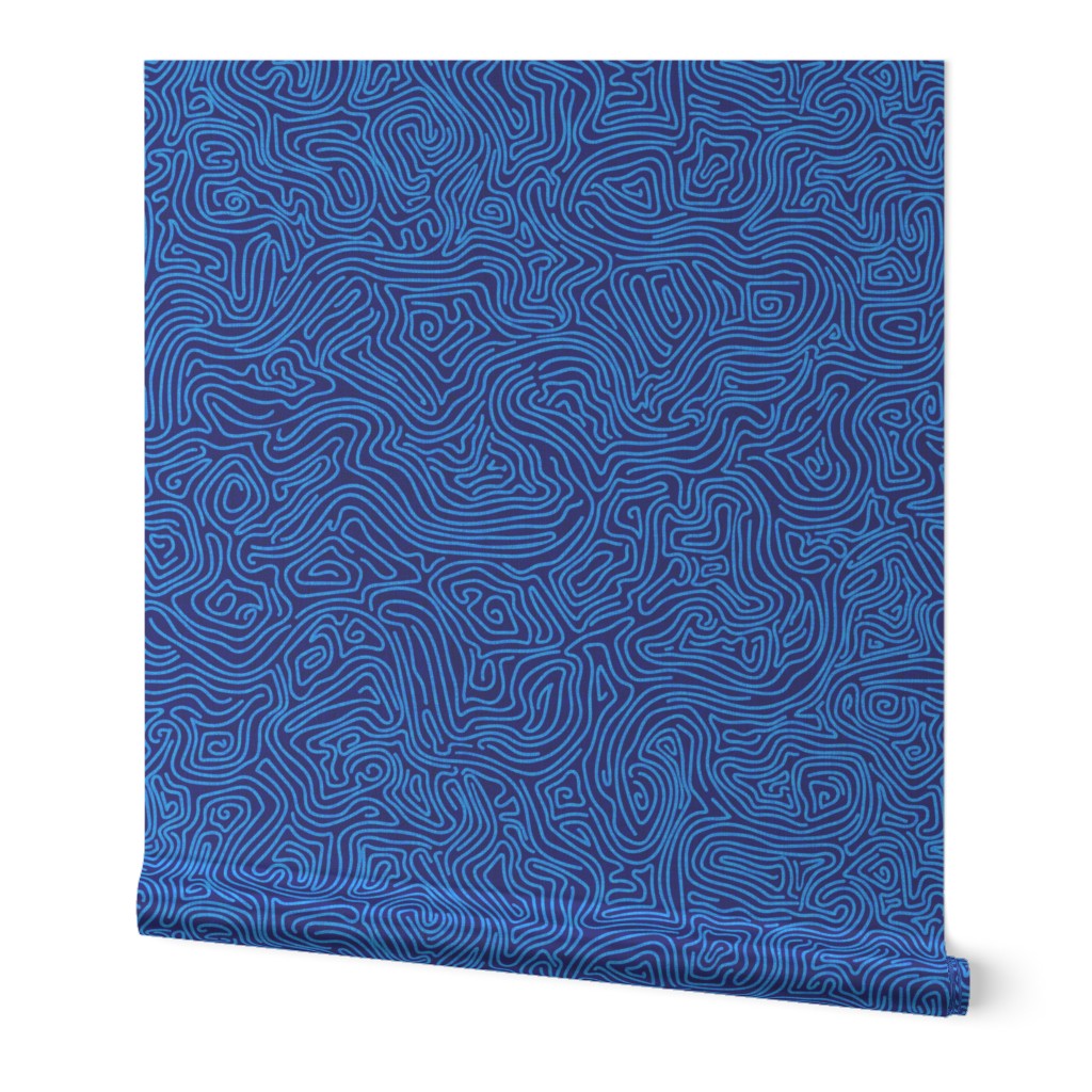 Textured and Tonal design in cobalt and navy blue colors