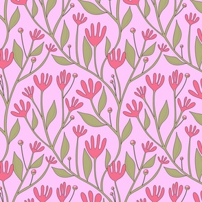 Pink finger flowers
