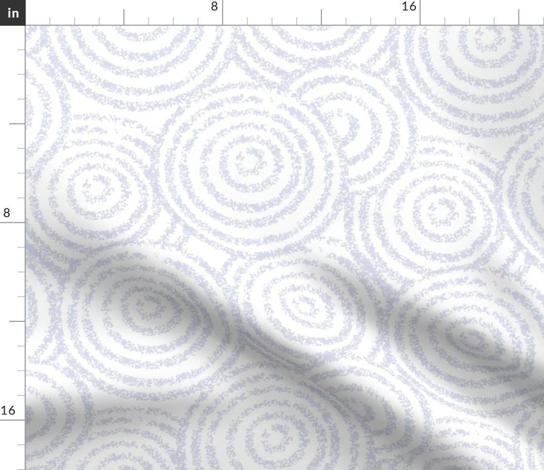 Abstract Textured Circles in cornflower blue
