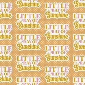 Smaller Little Ray of Sunshine Stickers Golden Yellow Polkadots