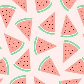 5 x 6 Watermelon pink, summer fruit