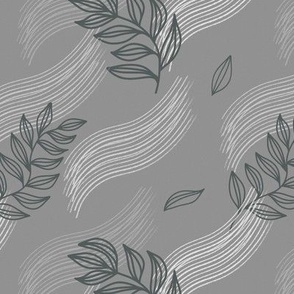 Flowing leaves: A Texured and Tonal Pattern