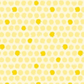 Distressed circles Yellow Medium 6/SSJM24-B3