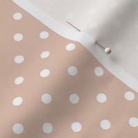 Pale Neutral Nude Polkadots