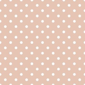 Pale Neutral Nude Polkadots