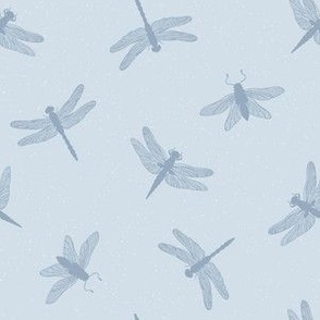 Dragonflies on a Blue Textured background, SMALLER
