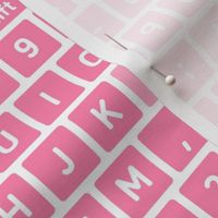 keyboard light pink