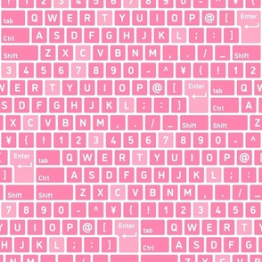 keyboard light pink