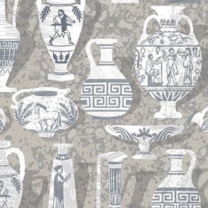 Antique pottery neutral - M