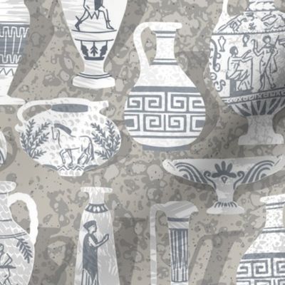 Antique pottery neutral - S