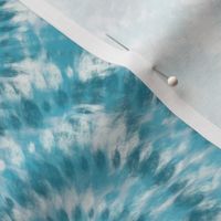 (M) Blue tie-dye textured spirals 