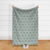 Textured honeycomb in a soft sage green