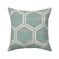 Textured honeycomb in a soft sage green