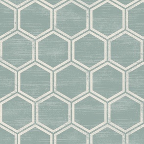 Textured honeycomb in a soft sage green