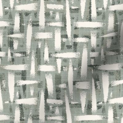 roughly woven textured warm gray cream and charcoal wallpaper - medium size 12"