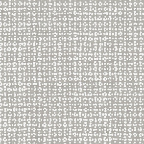 Dotted Grid White on Linen Grey