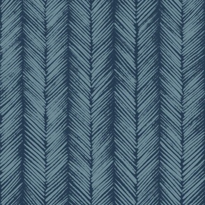 Textured chevron lines - simple minimalist - navy blue - large