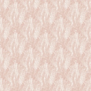 M, Brushed Textured Tonal Striped Diamond Geometric Design, Rose Cloud