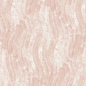 L, Brushed Textured Tonal Striped Diamond Geometric Design, Rose Cloud