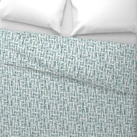 roughly woven textured wallpaper - light blue gray - medium scale